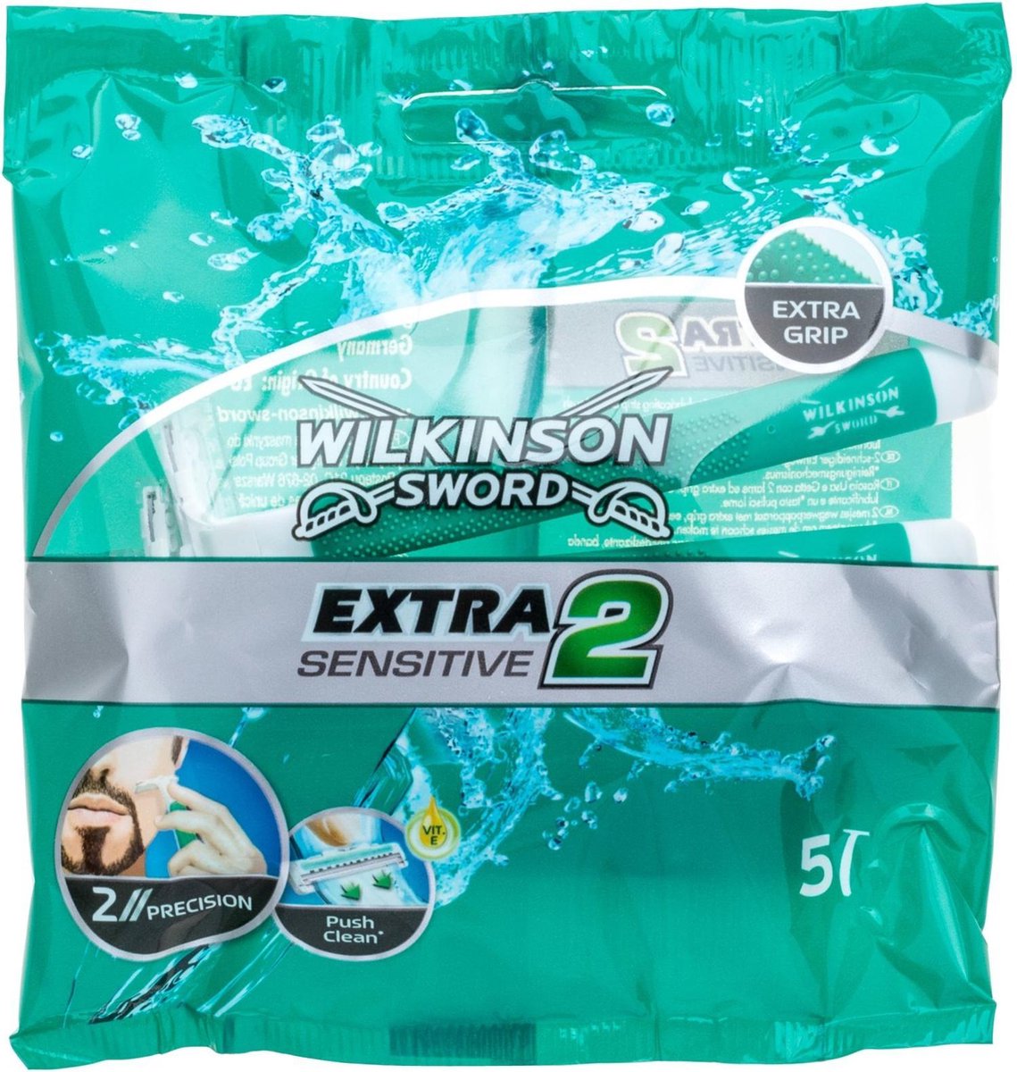 Wilkinson Sword Sensitive Extra 2 - Wegwerpmesjes 5 Stuks