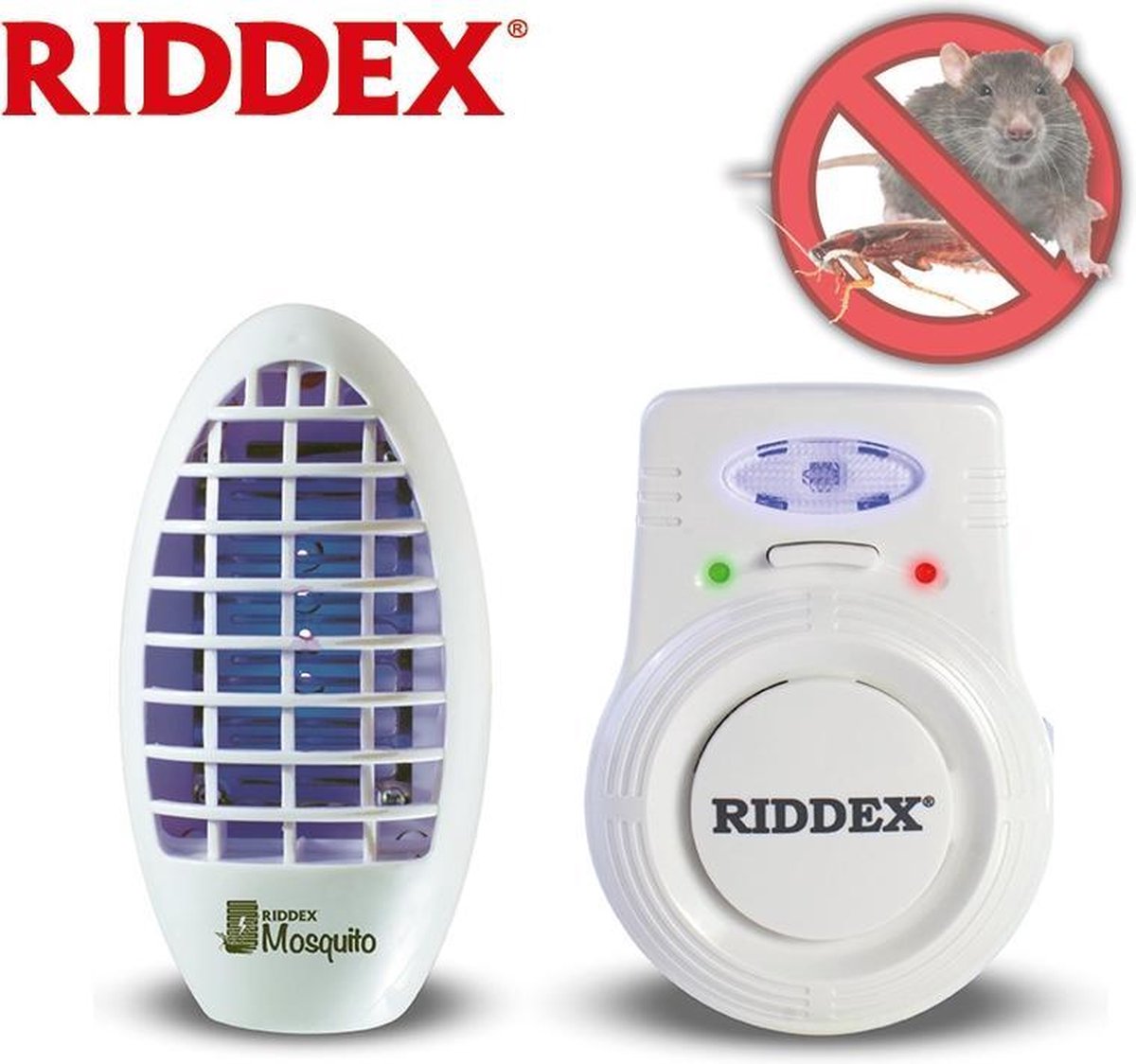 Bekend van TV Riddex Plus Charge - Ongedierte Verjager Set