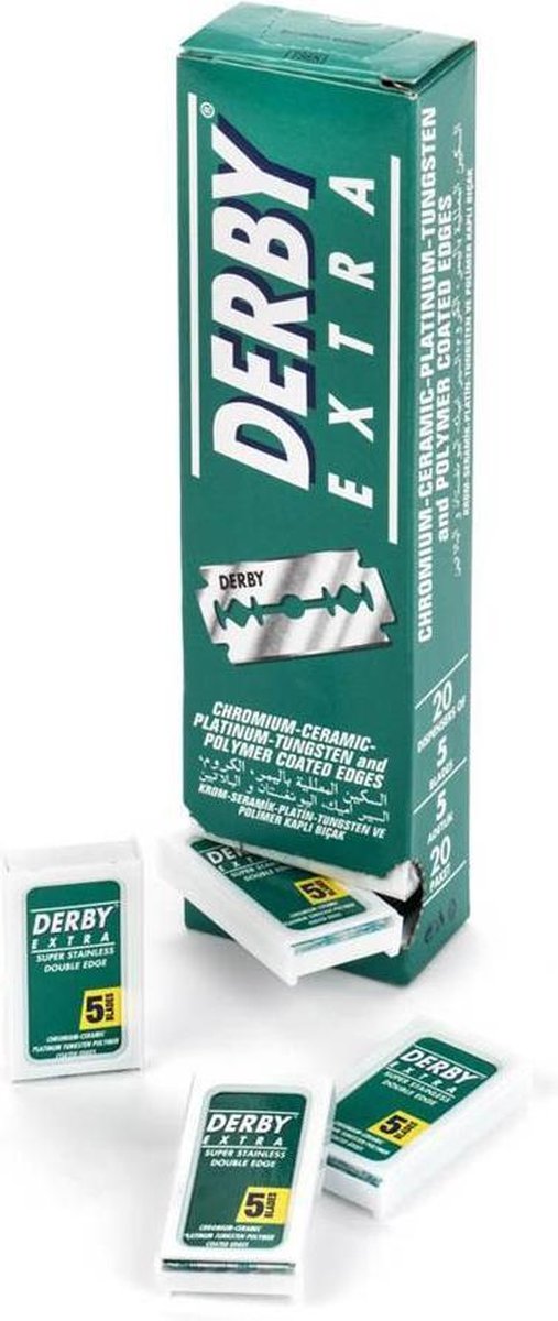 Derby Scheermesjes Plat - Extra (20 x 5 mesjes)