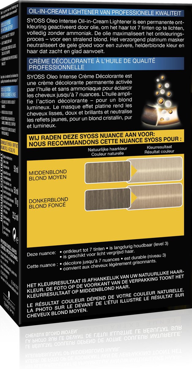 Syoss Haarverf - Oleo Intense 12-00 Zilverblond