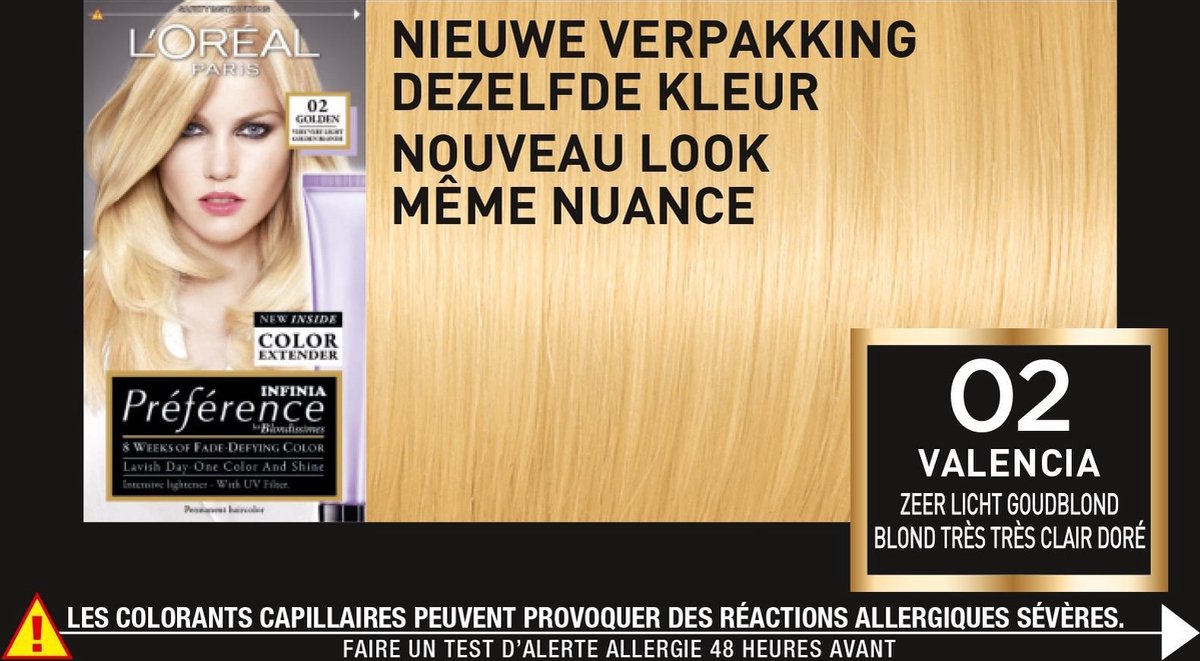 L'Oreal Paris L&apos;Oreal Paris Préférence Haarverf - 02 Blond