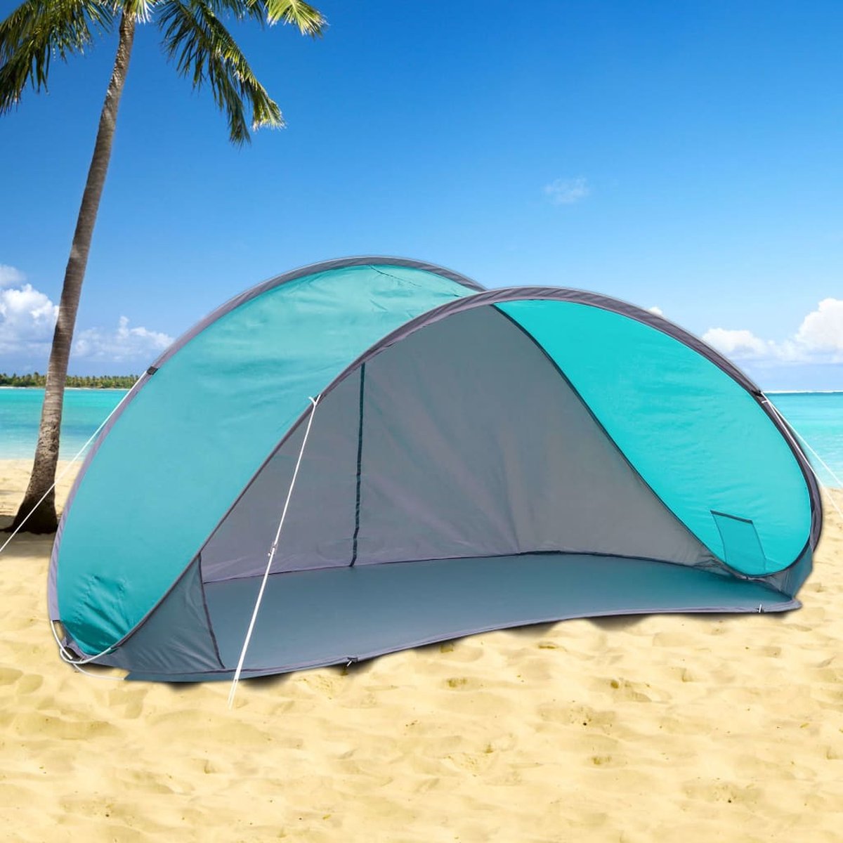 Huismerk Premium Strandtent - - Blauw