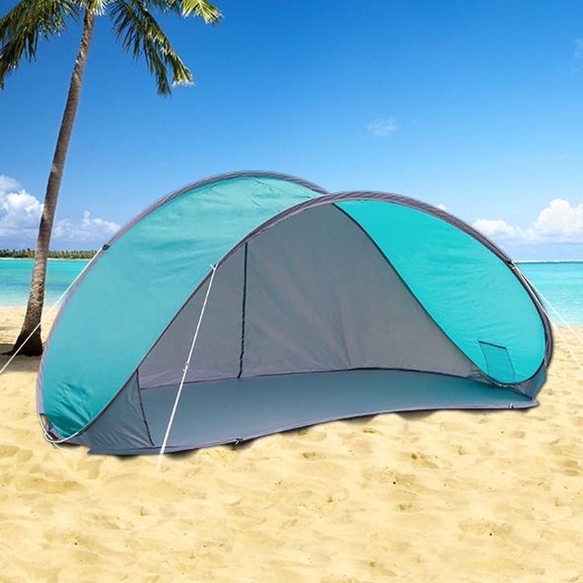 Huismerk Premium Strandtent - - Blauw