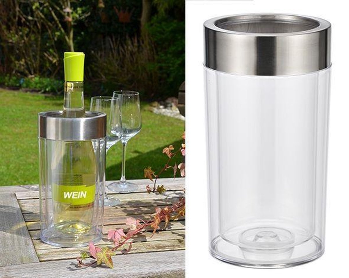 Huismerk Premium Wijnkoeler - Transparant