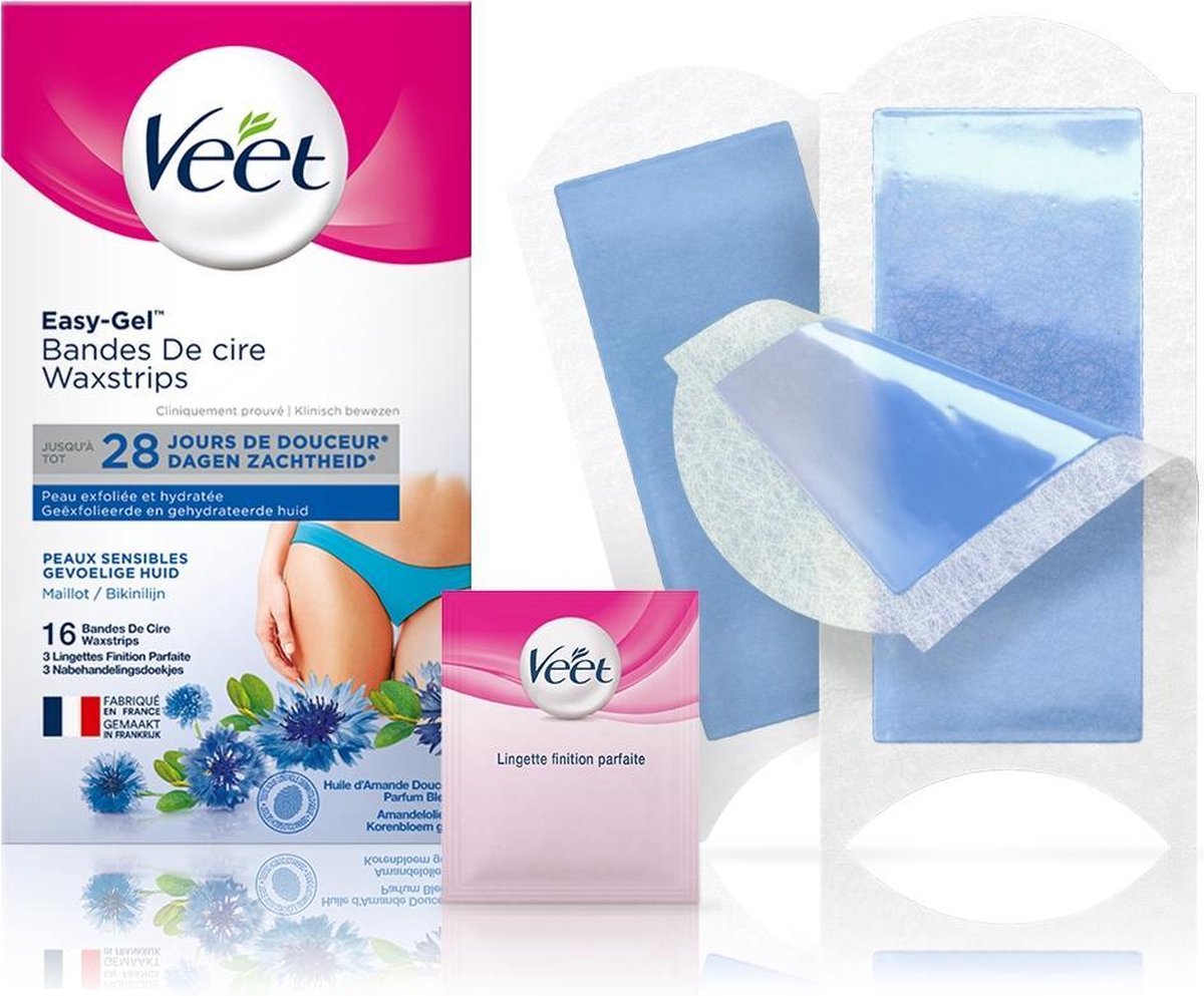 Veet Bikinilijn & Oksels Waxstrips - 16 Stuks
