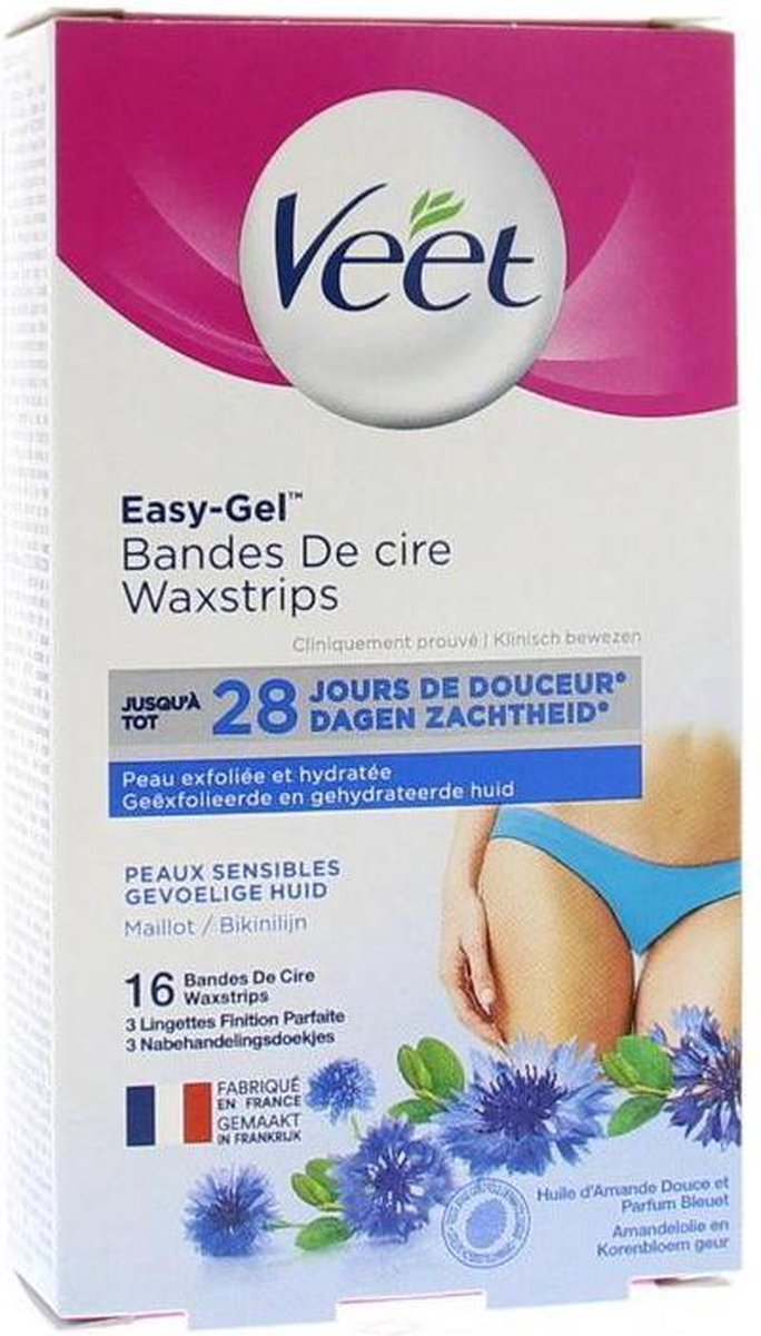 Veet Bikinilijn & Oksels Waxstrips - 16 Stuks