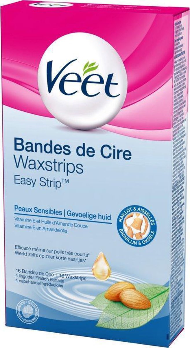 Veet Bikinilijn & Oksels Waxstrips - 16 Stuks