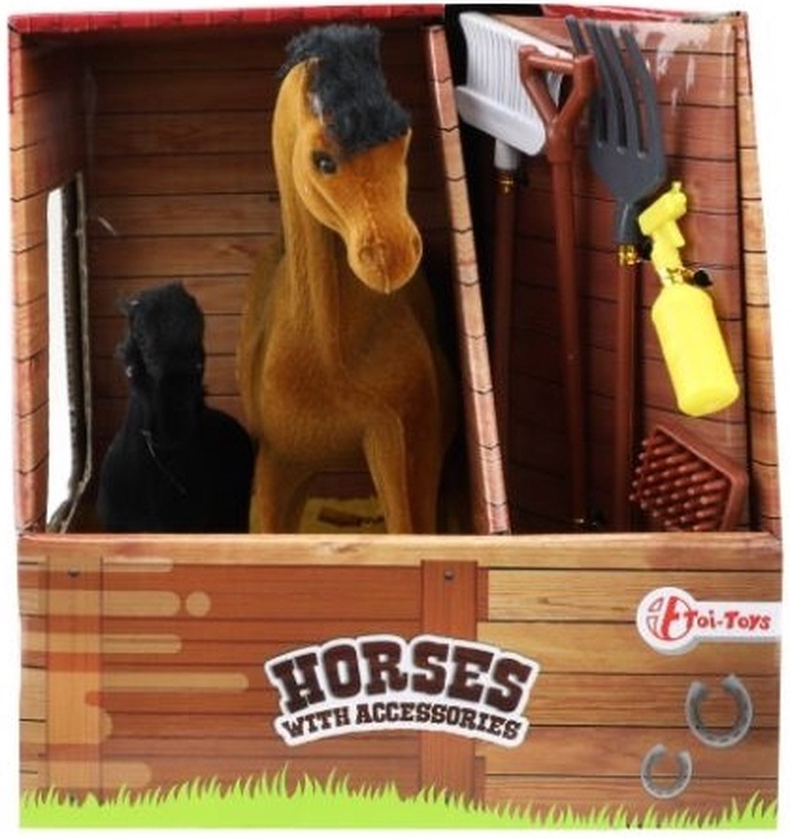 Toi-Toys Toi Toys Paard En Pony - Met Accessoires - Bruin