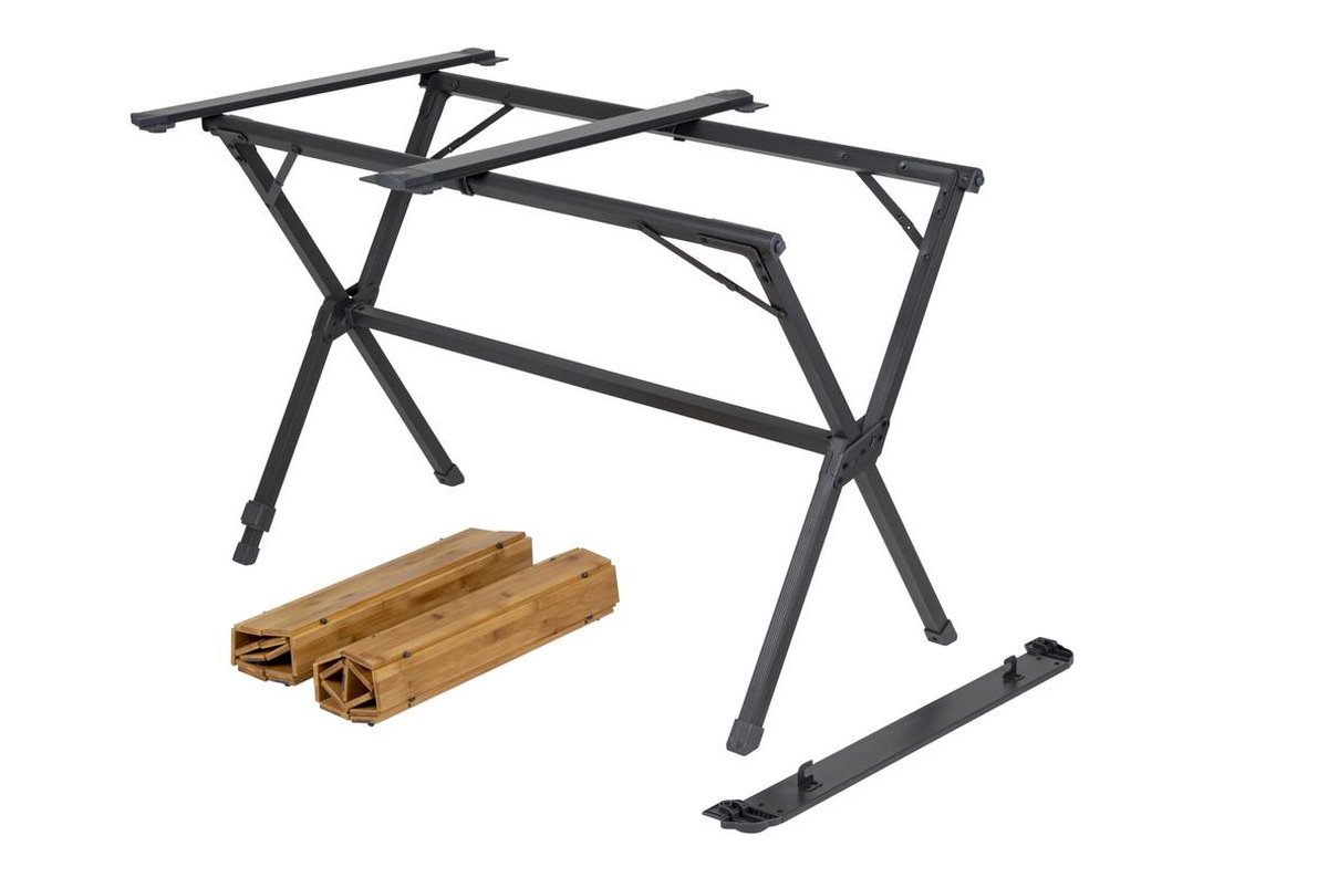 Bo-Camp Maryland 72 x 111 cm Camping Roltafel - Zwart