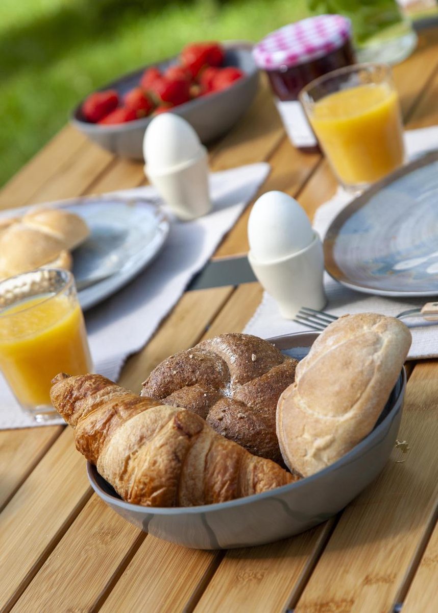 Bo-Camp Maryland 72 x 111 cm Camping Roltafel - Zwart