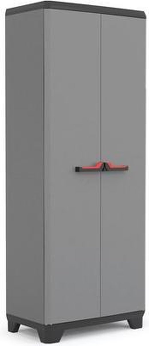 Keter Stilo Opbergkast Hoog - 68x173x39 Cm -/zwart - Grijs