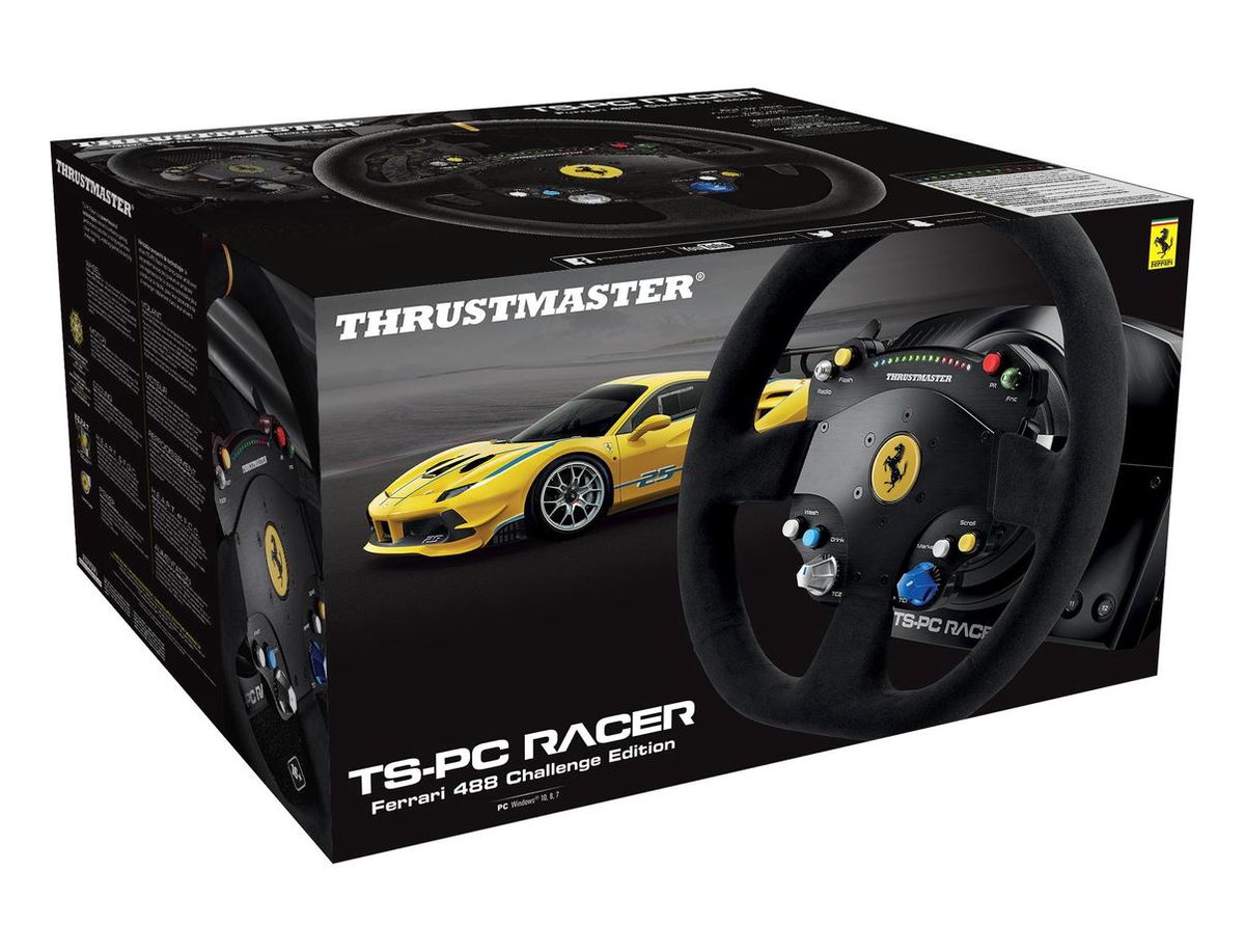 Thrustmaster TS-PC Racer Ferrari 488 Challenge Edition PC - Zwart