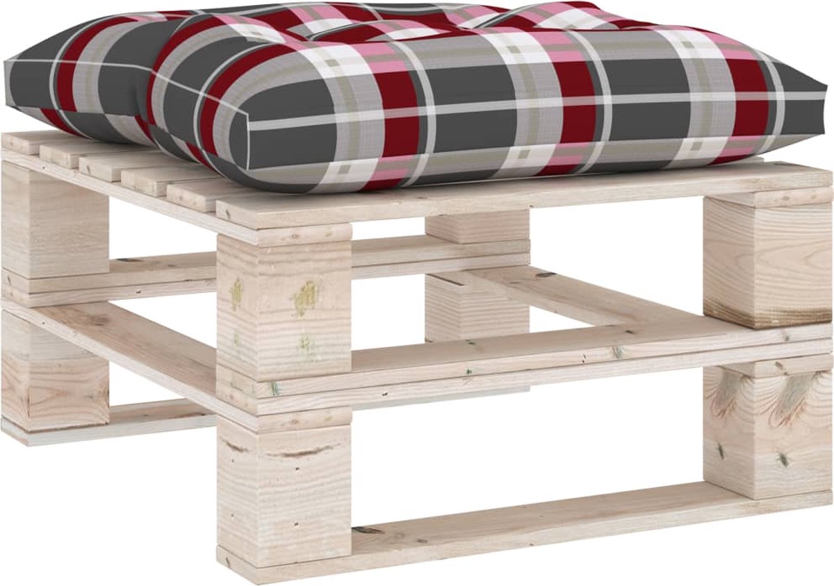 Vidaxl 4-delige Loungeset Met Kussens Pallet Grenenhout