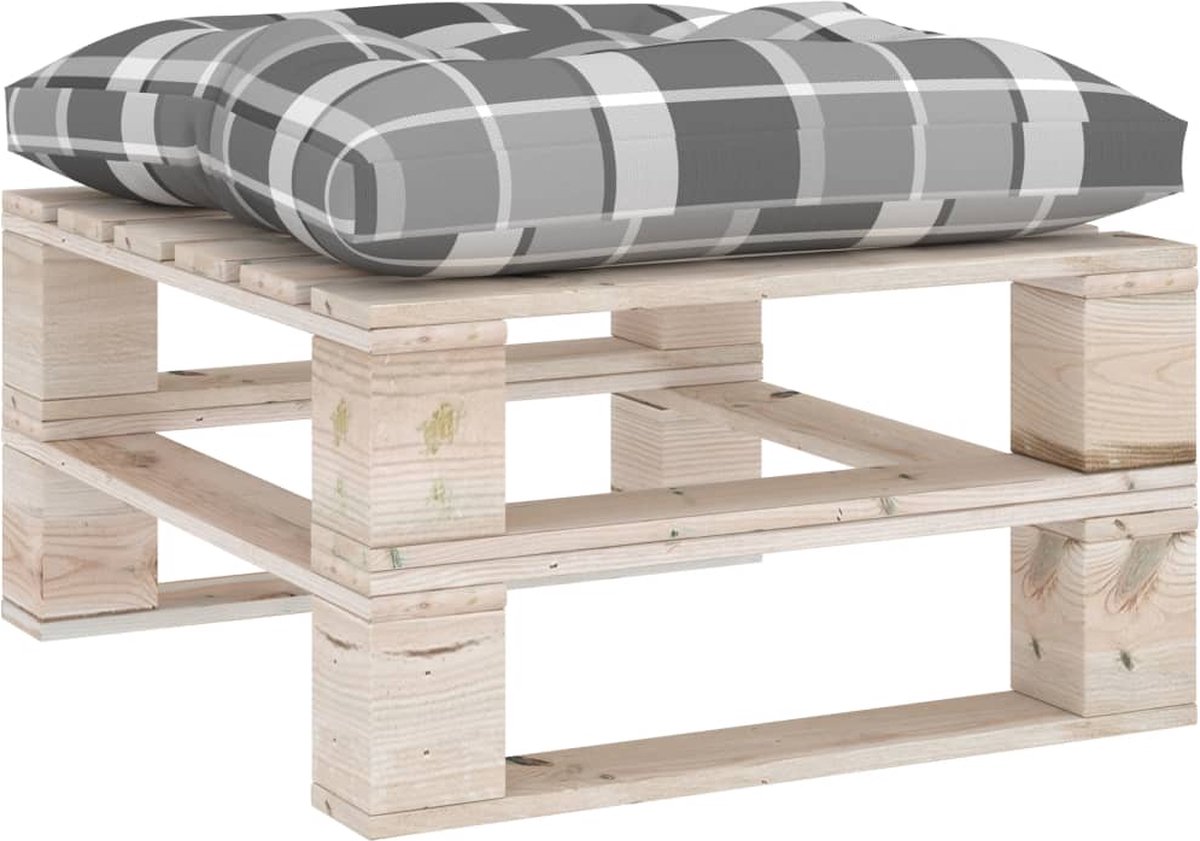 Vidaxl 5-delige Loungeset Met Kussens Pallet Grenenhout - Zwart