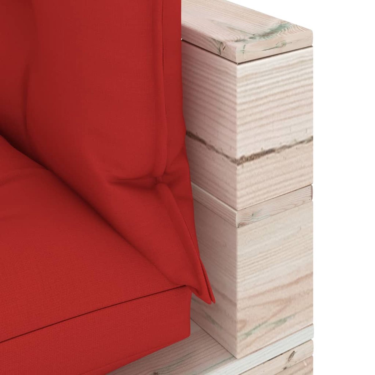 Vidaxl 8-delige Loungeset Met Kussens Pallet Grenenhout - Rood