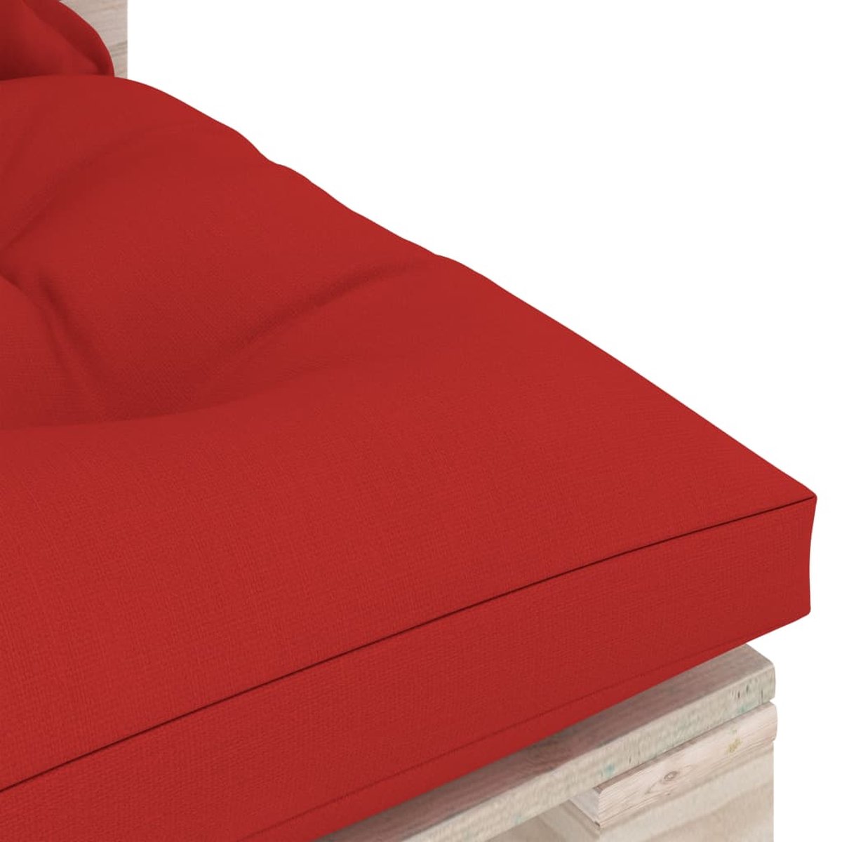 Vidaxl 8-delige Loungeset Met Kussens Pallet Grenenhout - Rood