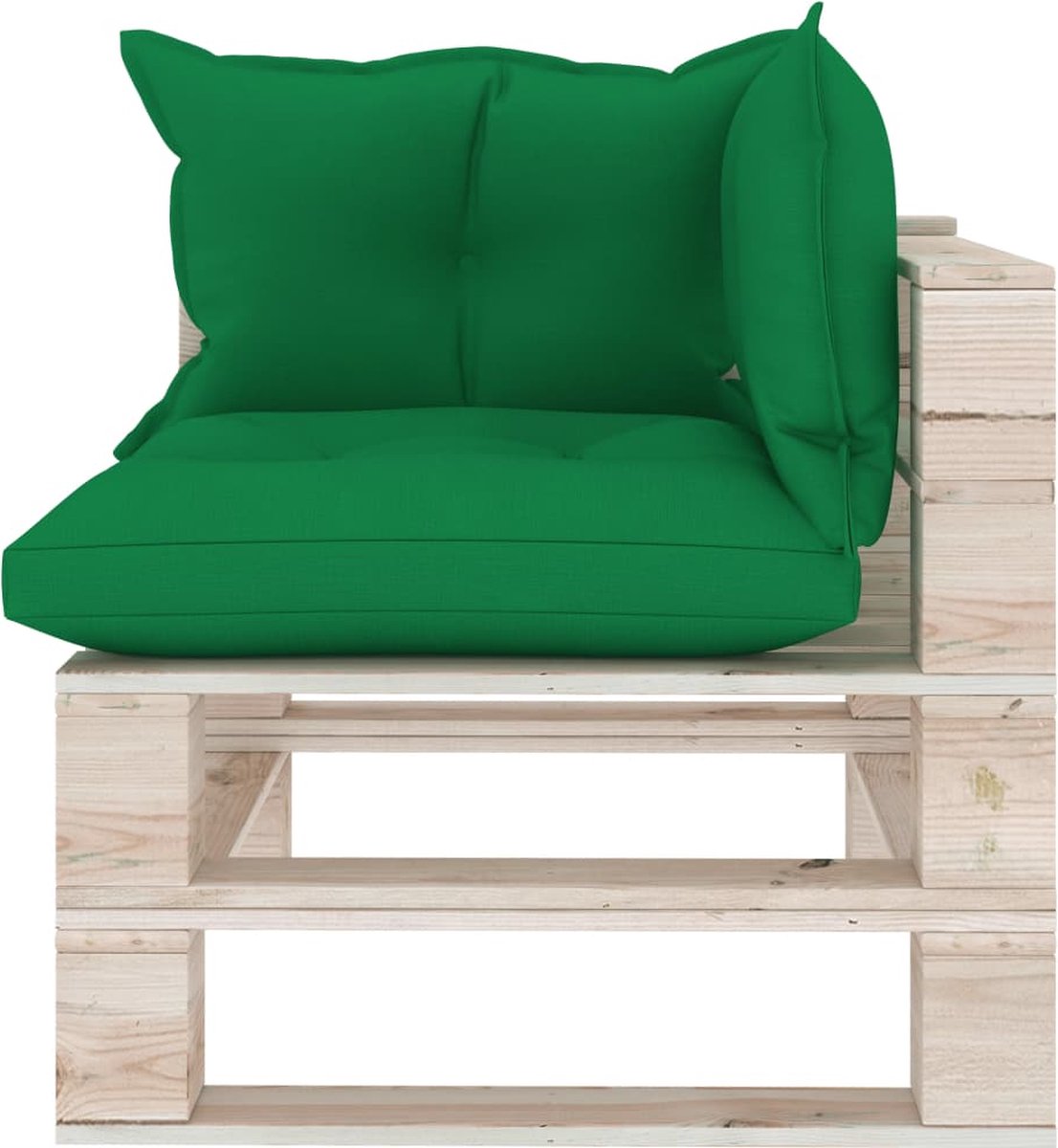 Vidaxl 5-delige Loungeset Met Kussens Pallet Grenenhout - Groen