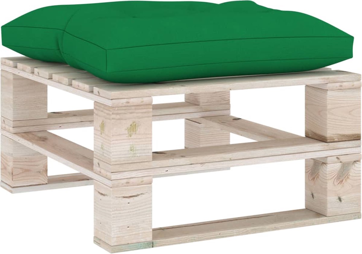 Vidaxl 5-delige Loungeset Met Kussens Pallet Grenenhout - Groen