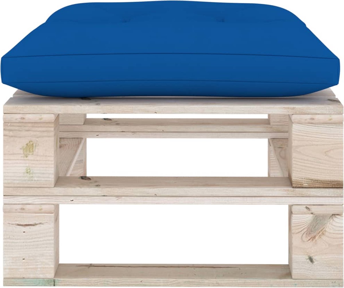 Vidaxl 6-delige Loungeset Met Kussens Pallet Grenenhout - Blauw