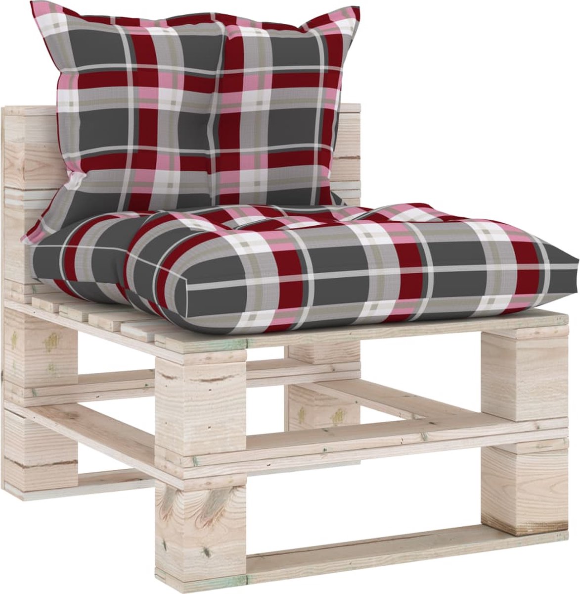 Vidaxl 6-delige Loungeset Met Kussens Pallet Grenenhout