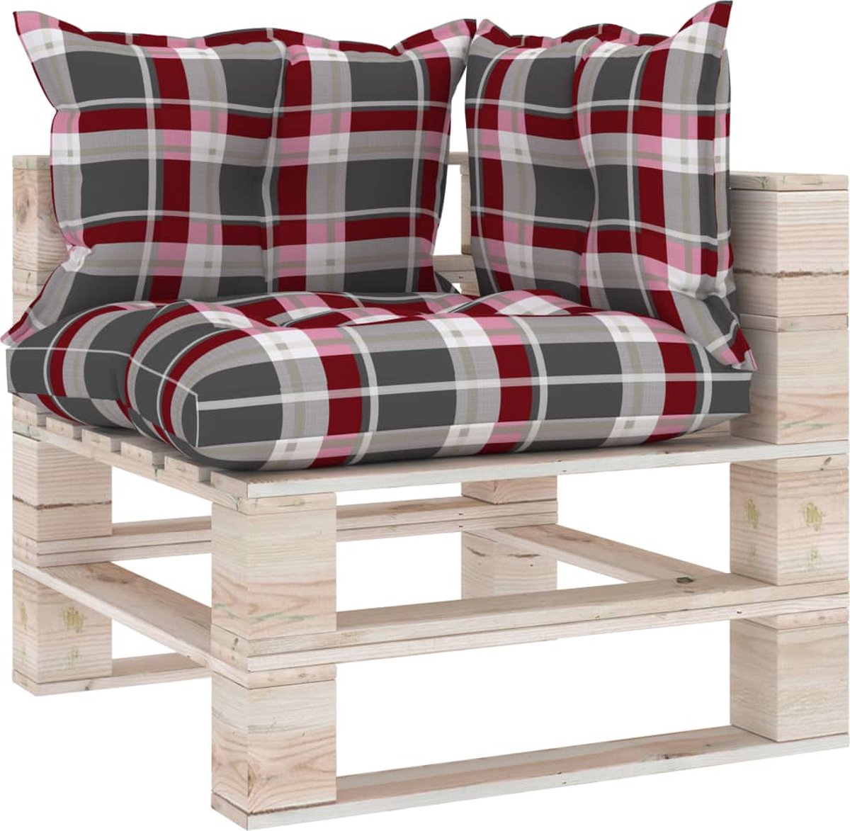 Vidaxl 6-delige Loungeset Met Kussens Pallet Grenenhout