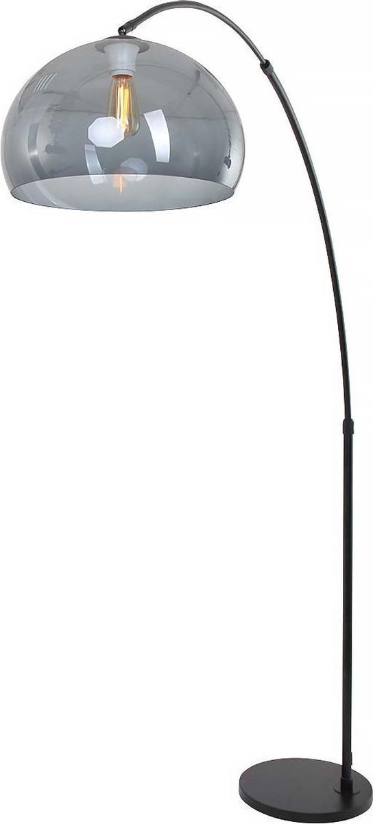 Steinhauer Booglamp Xxl Stresa - H 230 Cm - Plexi Rook - - Zwart