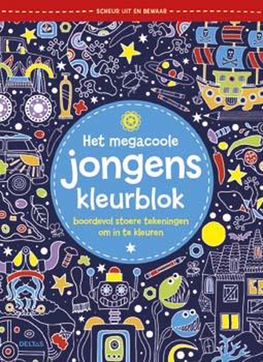 Het Megacoole Jongens Kleurblok - Blauw