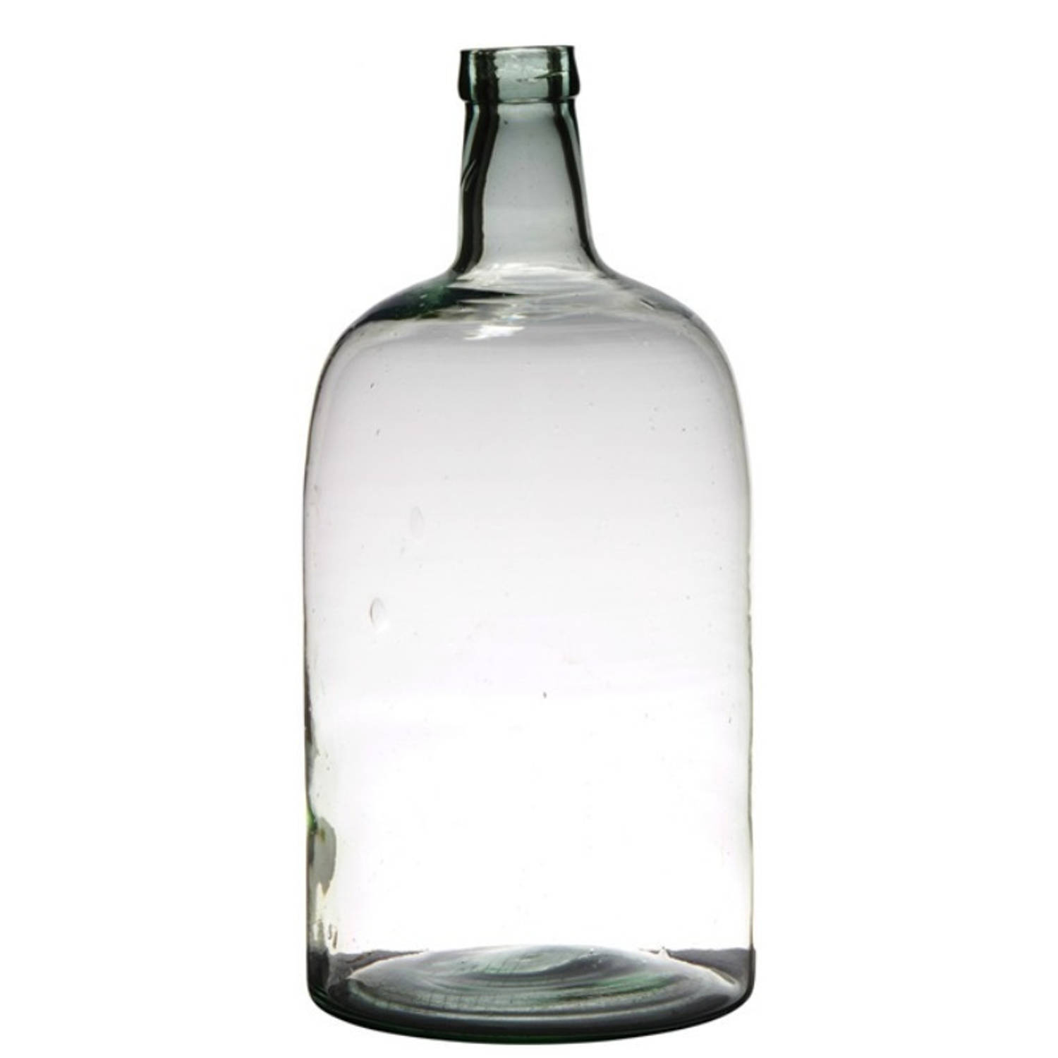 Bellatio Design Transparante Luxe Stijlvolle Flessen Vaas/vazen Van Glas 40 X 19 Cm - Bloemen/takken Vaas Voor Binnen Gebruik