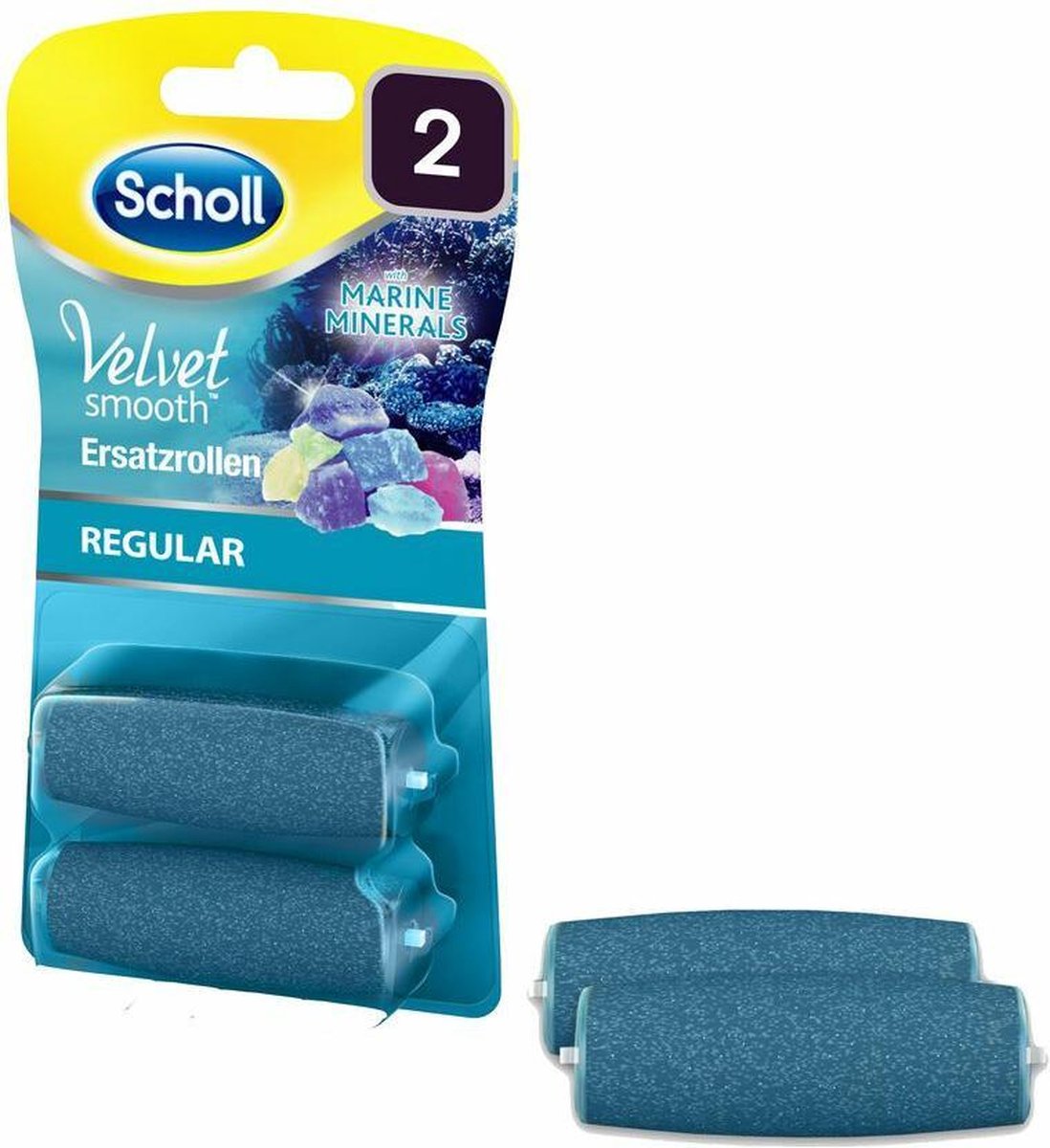 Scholl Velvet Smooth Elektrische Voetenvijl Rollers - 2 Stuks Fijn