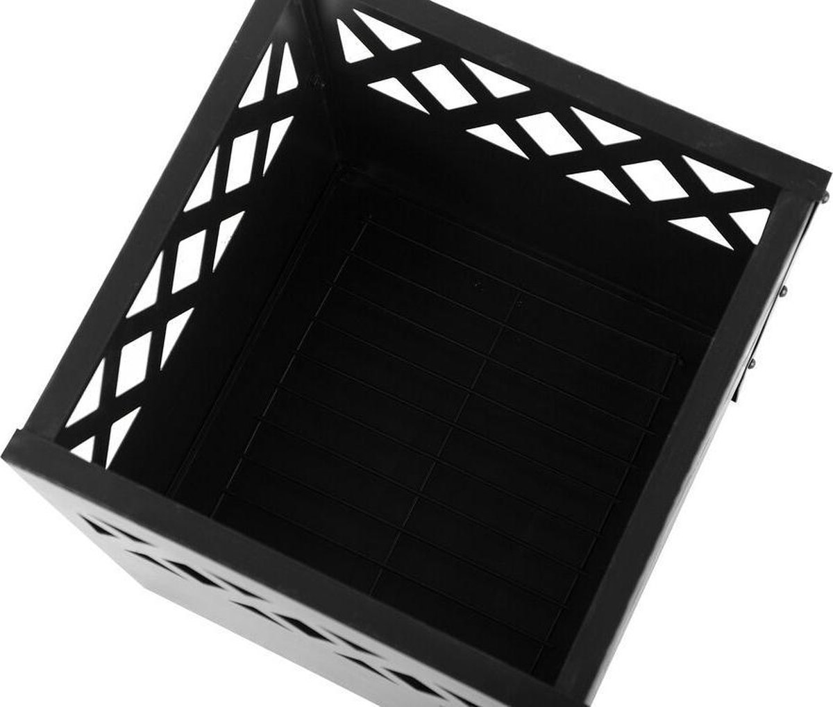 Beliani Shiga Vuurkorf Staal 40 X 40 Cm - Zwart