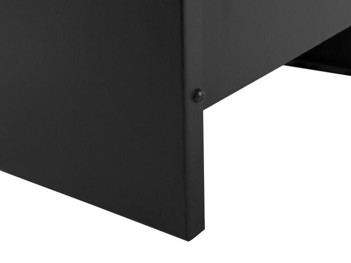 Beliani Shiga Vuurkorf Staal 40 X 40 Cm - Zwart