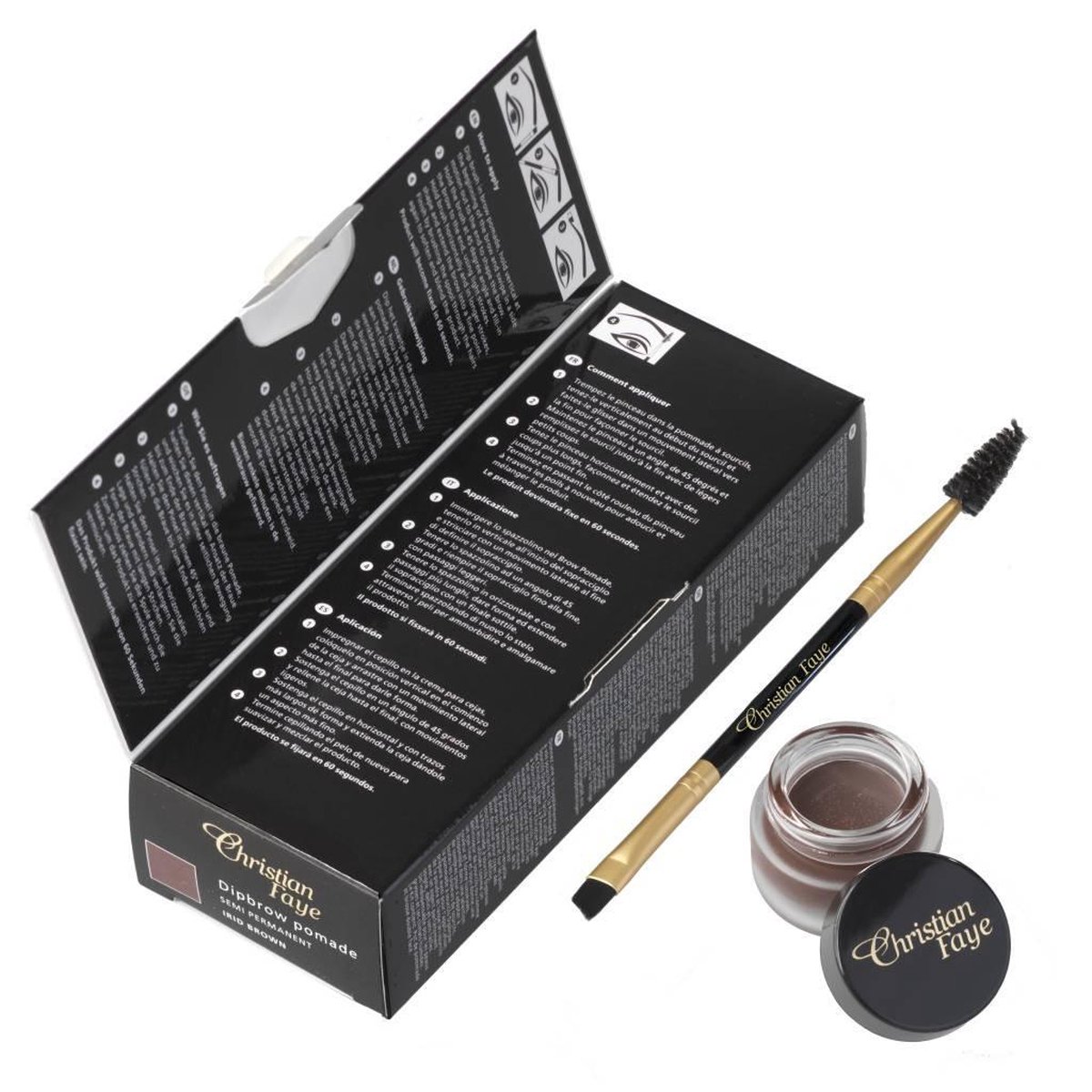 Christian Faye Eyebrow Make Up Christian C. - Eyebrow Make Up Eyebrow Dip Pommade - Bruin