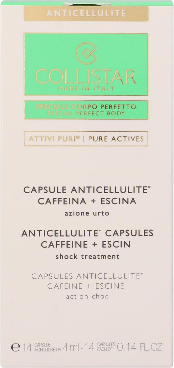 Collistar Pure Active - Pure Active Anticellulite Capsules Caffeine + Escin