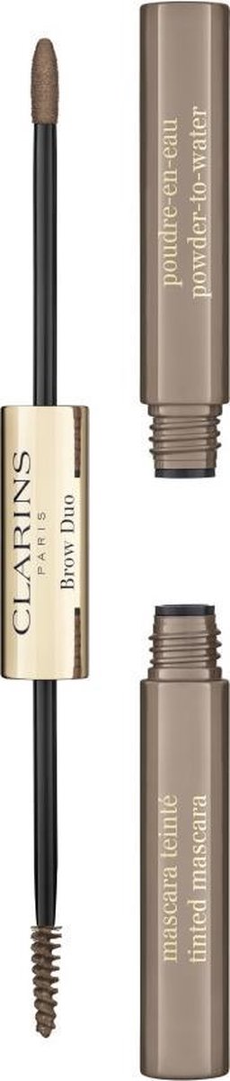 Clarins Brow Duo - Brow Duo 2-in-1 Wenkbrauwpotlood Poeder & Gel - Marrón