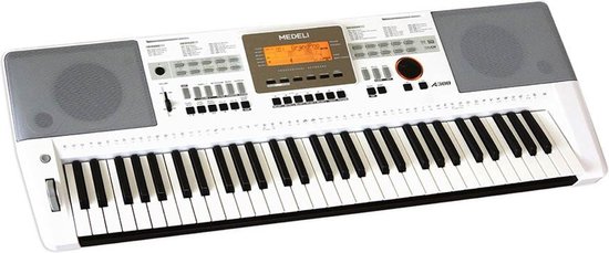 Medeli A300W 61 toetsen keyboard wit