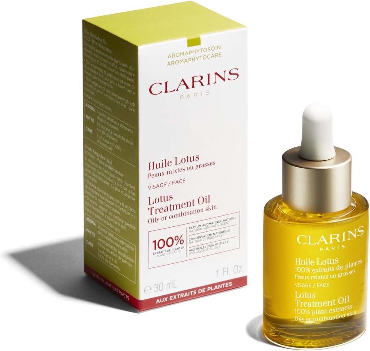 Clarins Face Treatment Oil - Face Treatment Oil Lotus Face Treatment Oil - Oily Or Combination Skin