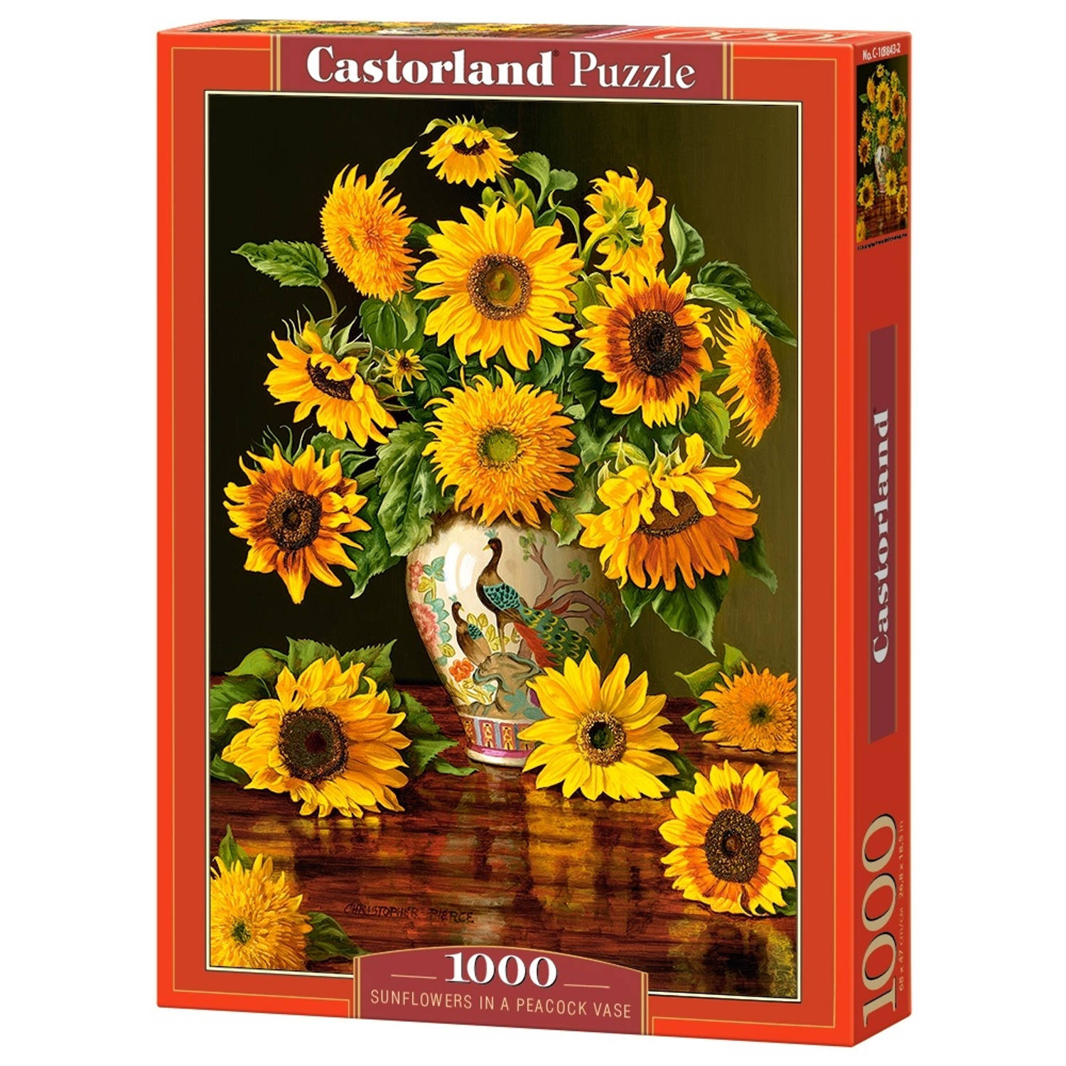 Castorland Legpuzzel Sunflowers In A Peacock Vase 1000 Stukjes