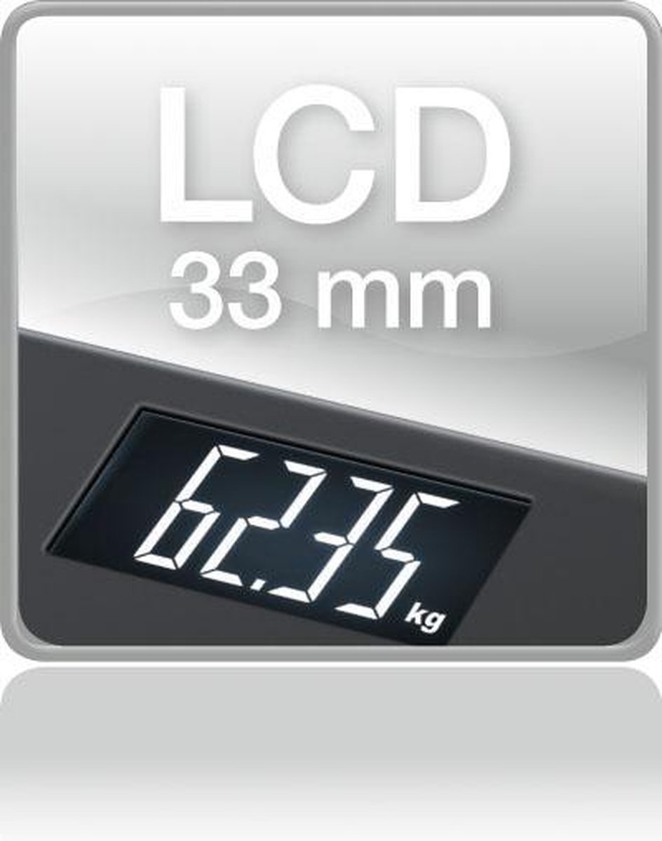 Beurer Soft Grip Ps240 Badkamer Personenweegschaal - Zwart