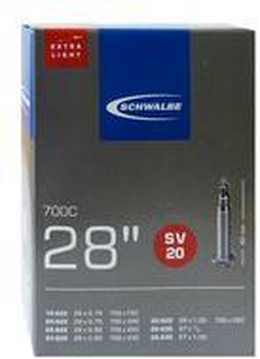 Schwalbe Binnenband 27/28 X 0.75/1.00 (18/25-622) Fv 40 Mm - Zwart