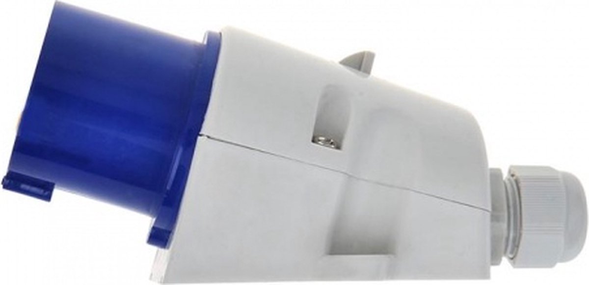 Universeel Proplus Stekker Cee Opbouw 16 Ampère 3-polig/wit - Blauw