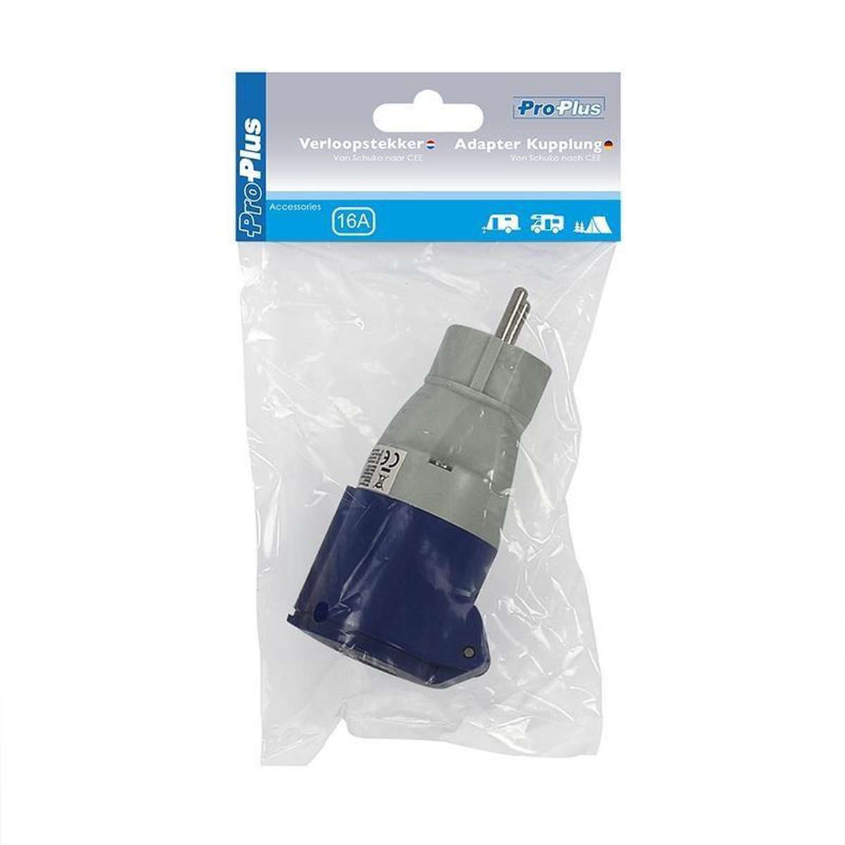 Universeel Proplus Verloopstekker Van Schuko Naar Cee 230 V / 16a
