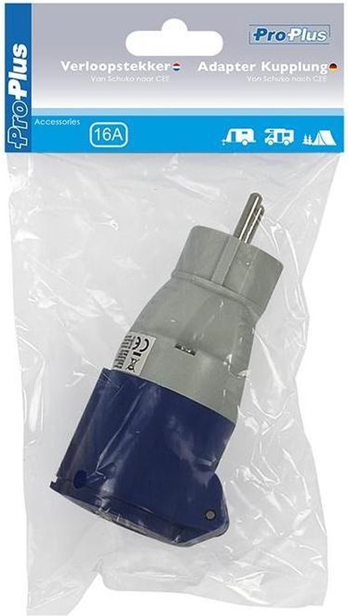 Universeel Proplus Verloopstekker Van Schuko Naar Cee 230 V / 16a