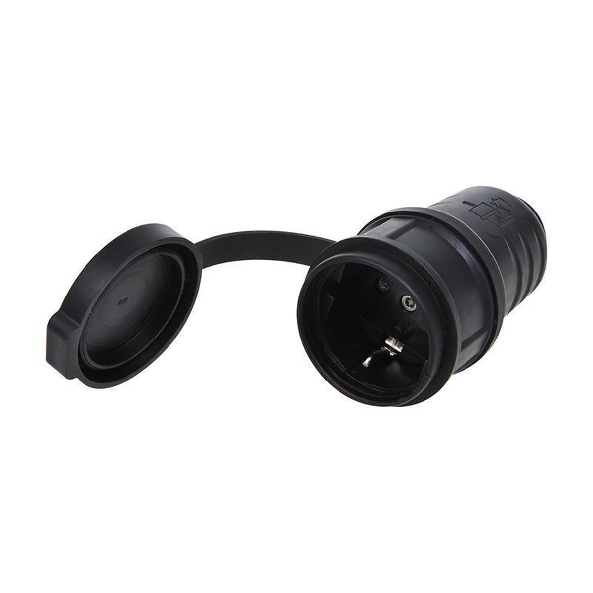 Universeel Proplus Schuko Contrastekker 16a - Zwart