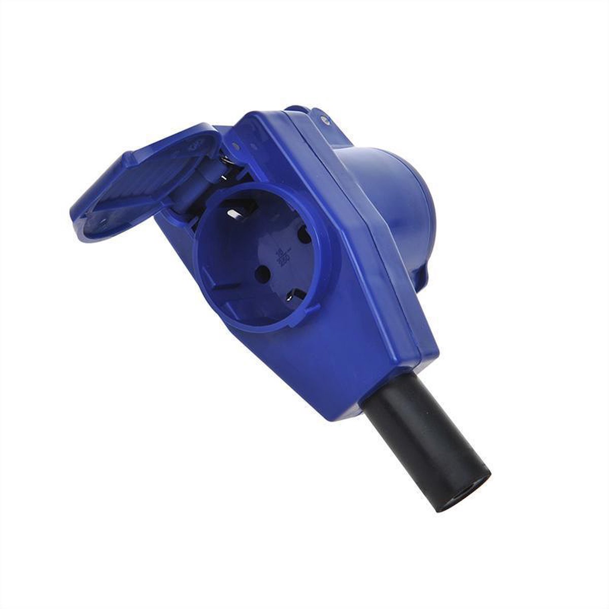 Universeel Proplus Haakse Contrastekker Cee Met Stopcontact 16a 3-polig