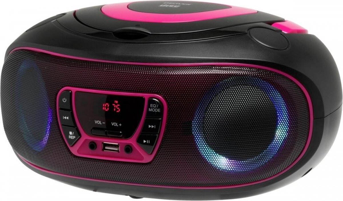 Denver Draagbare Boombox - - Roze