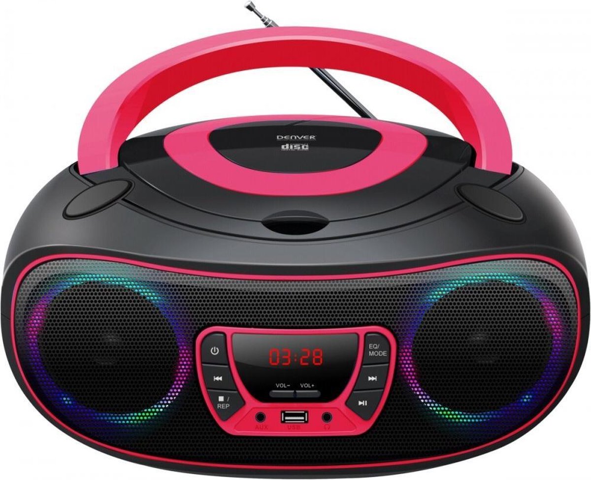 Denver Draagbare Boombox - - Roze