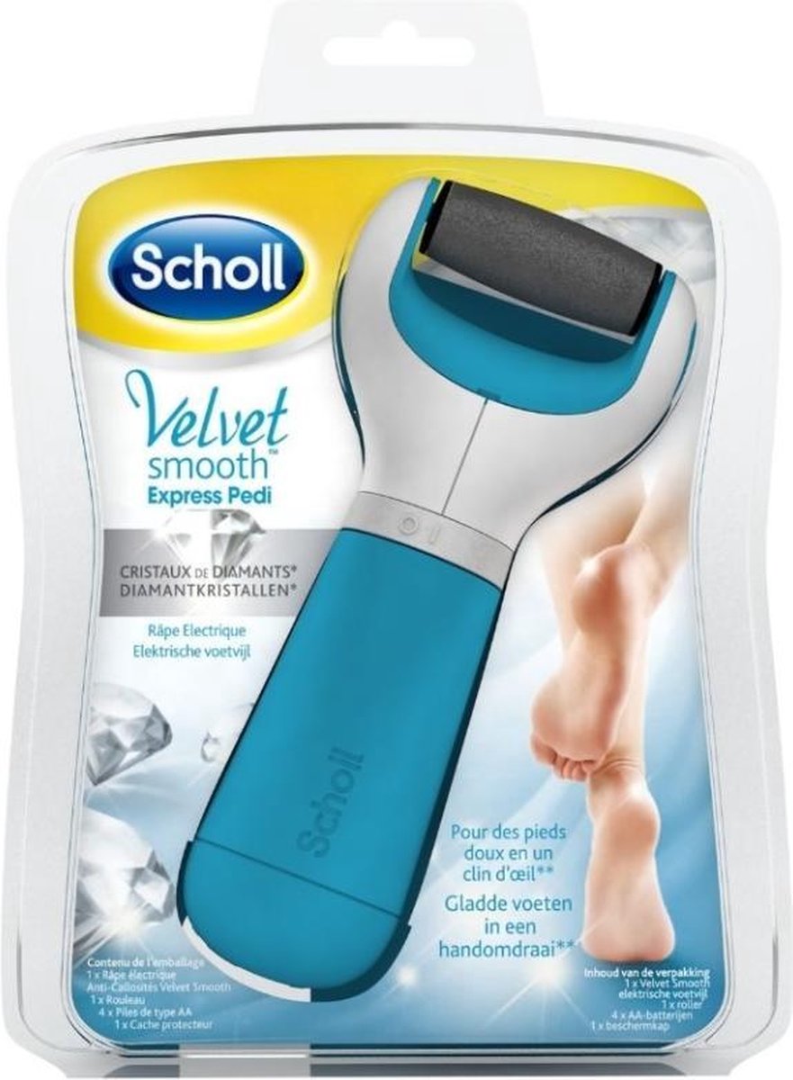 Scholl Velvet Smooth Elektronische Voetvijl - Blauw