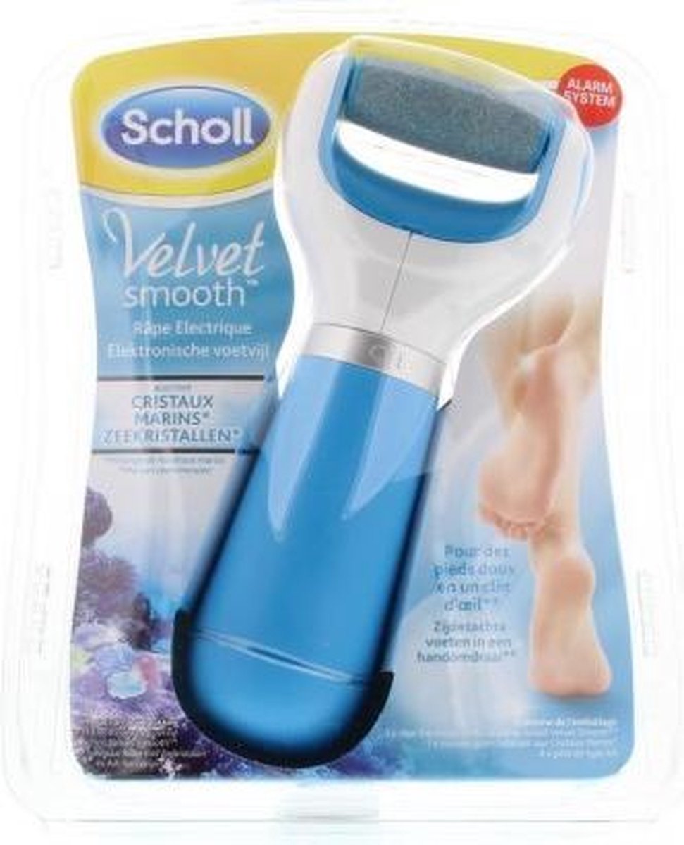 Scholl Velvet Smooth Elektronische Voetvijl - Blauw