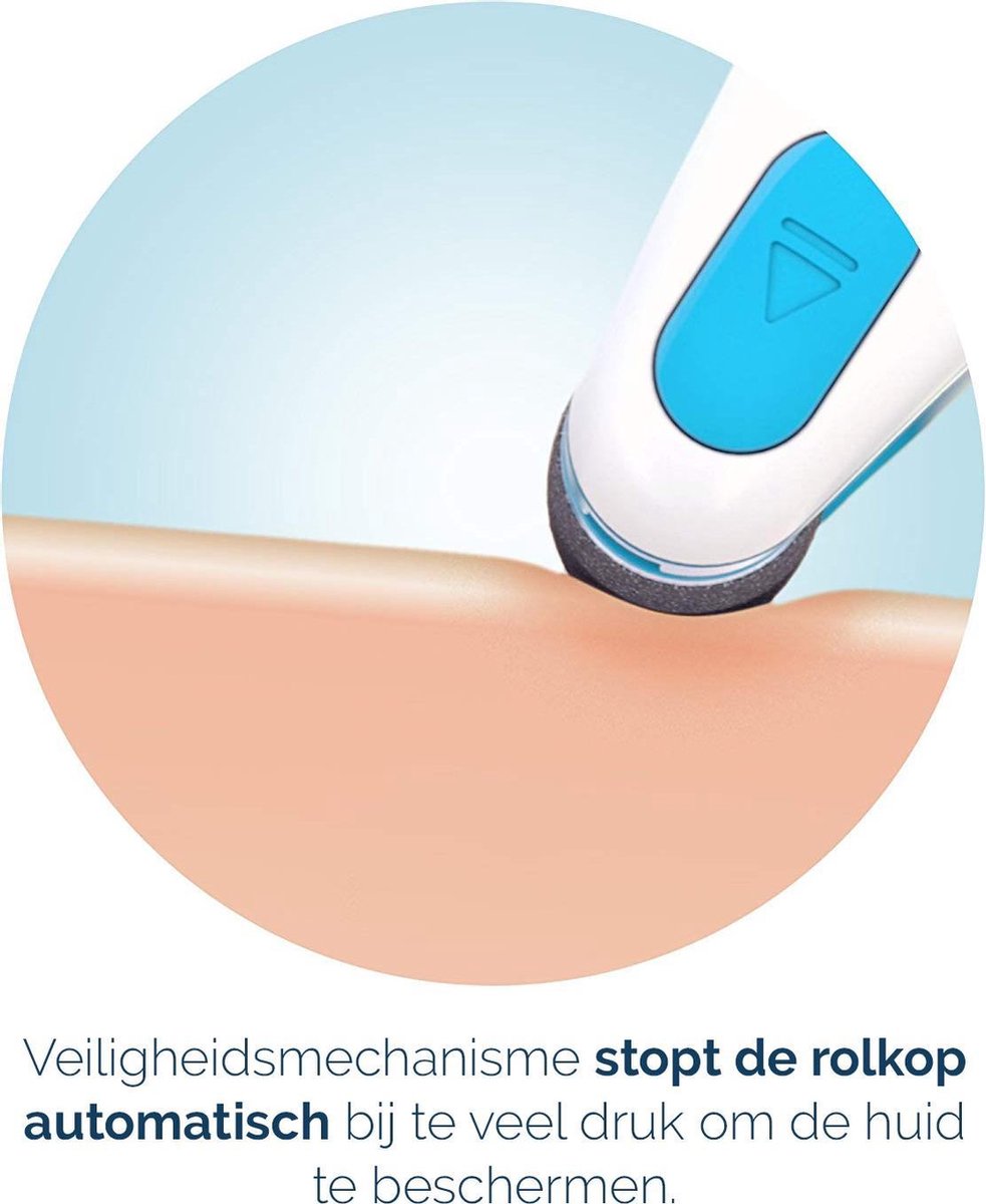 Scholl Velvet Smooth Elektronische Voetvijl - Blauw