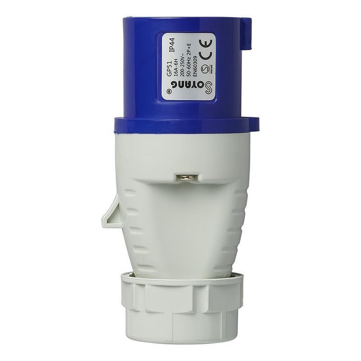 Universeel Proplus Stekker Cee 16 Ampère 3-polig/wit - Blauw